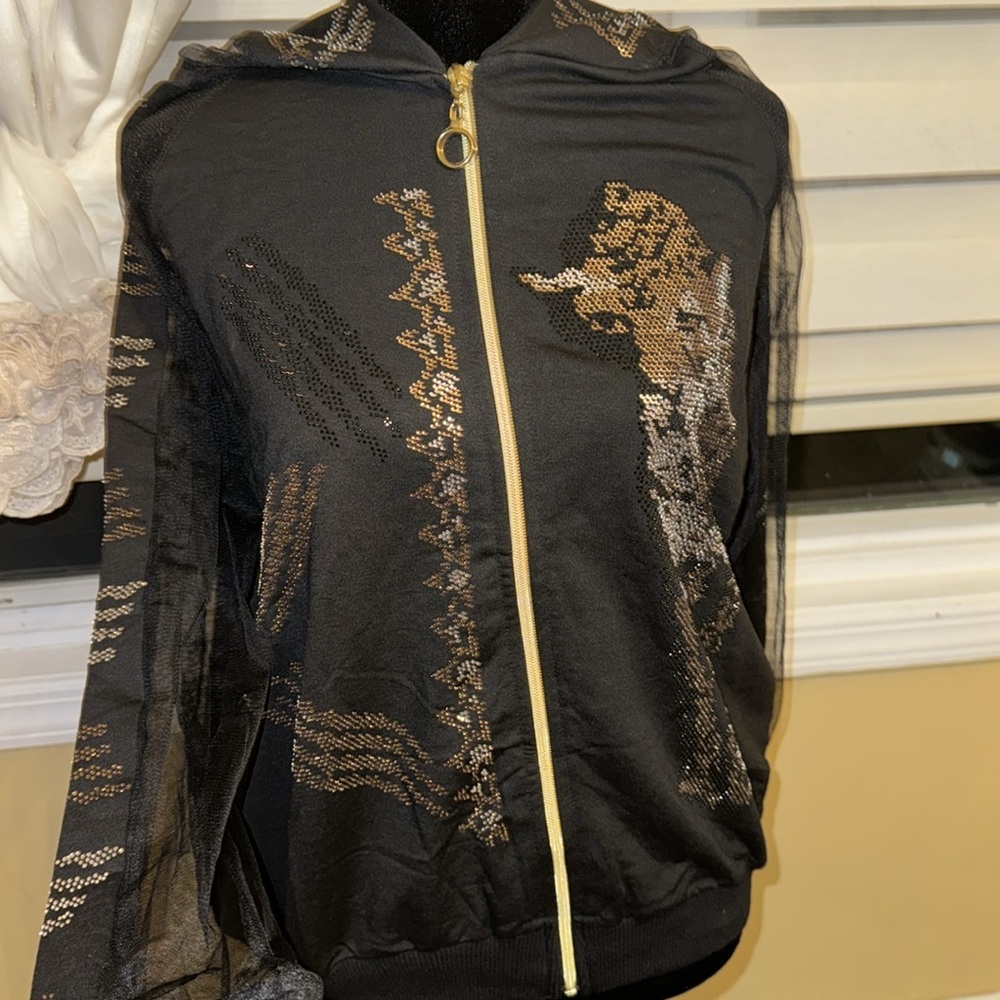 BRAND NEW WOMENS SWEATER ABD SWEATPANTS FOR SALE bedazzled SIZE EU(46) - Picture 3 of 14